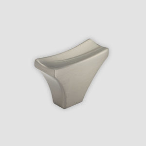 Trans Wide Curved Knob Brushed Nickel