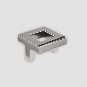 Trans Open Square Knob Polished Nickel