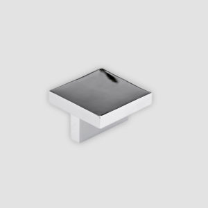 Solid Sq Knob Polished Nickel
