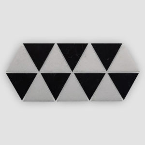 Shaw Estate Triangle Mix Mosaic - Nero Marguina