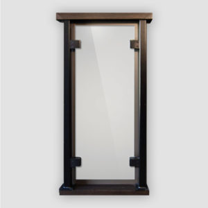 Frameless Glass: Stain Grade - Dark
